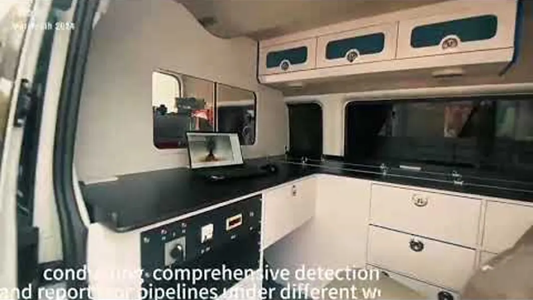 5G Internet multifunctional pipeline detection vehicle