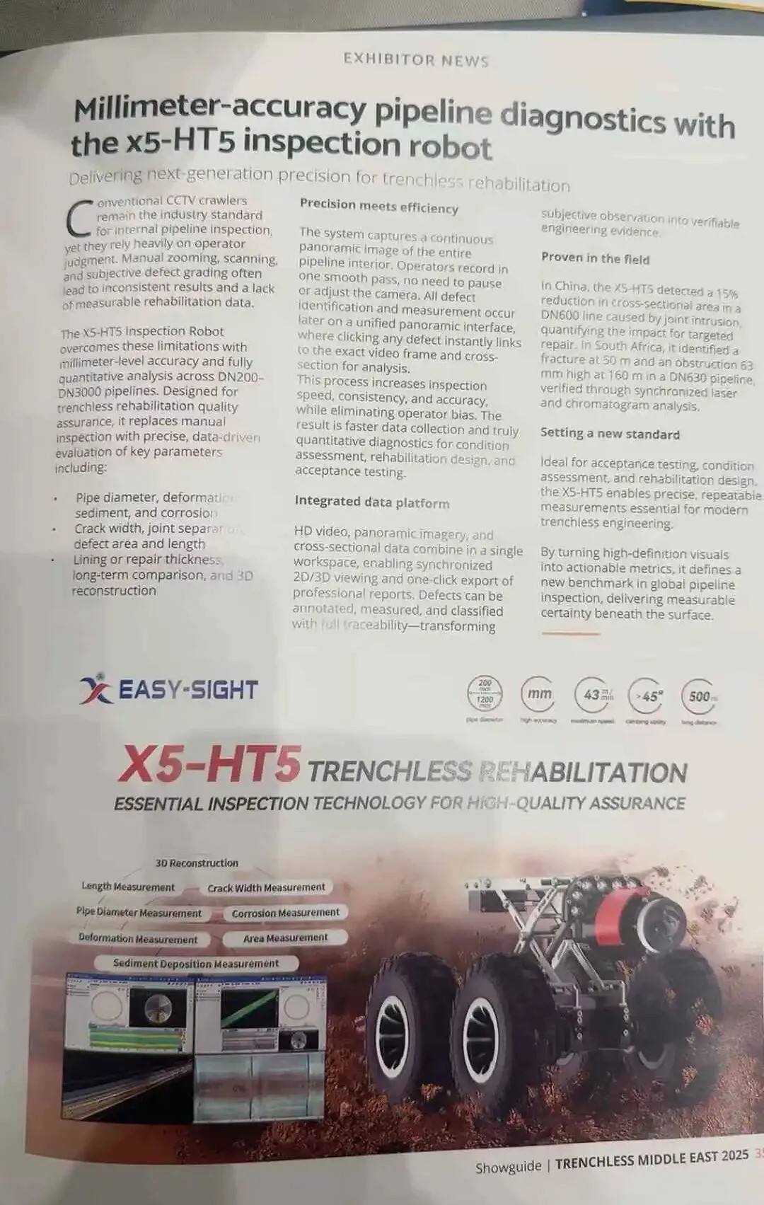 15 Years of Excellence: EasySight Celebrates Milestone with High-Impact Presence at Middle East Trenchless Expo