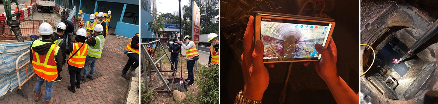 Hong Kong Drainage Inspection with X1-P1 Pipe Periscope